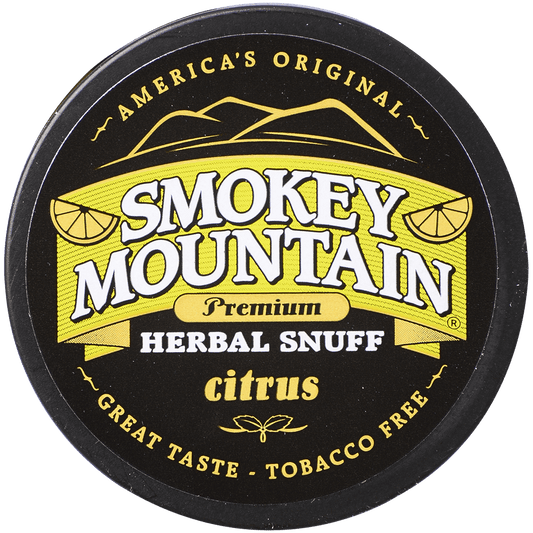Moist Snuff Non Tobacco Smokey Mountain Citrus 10'S 1.20 Oz