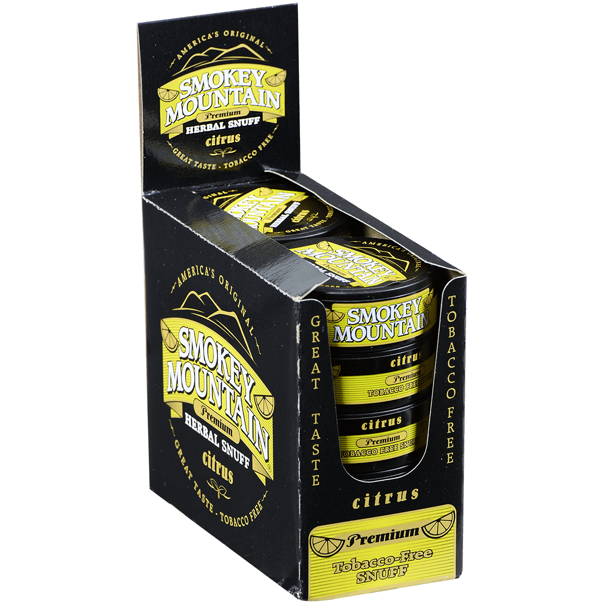 Moist Snuff Non Tobacco Smokey Mountain Citrus 10'S 1.20 Oz