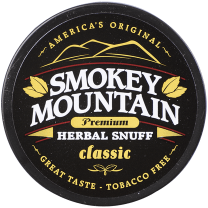 Moist Snuff Non Tobacco Smokey Mountain Classic 10'S 1.20 Oz