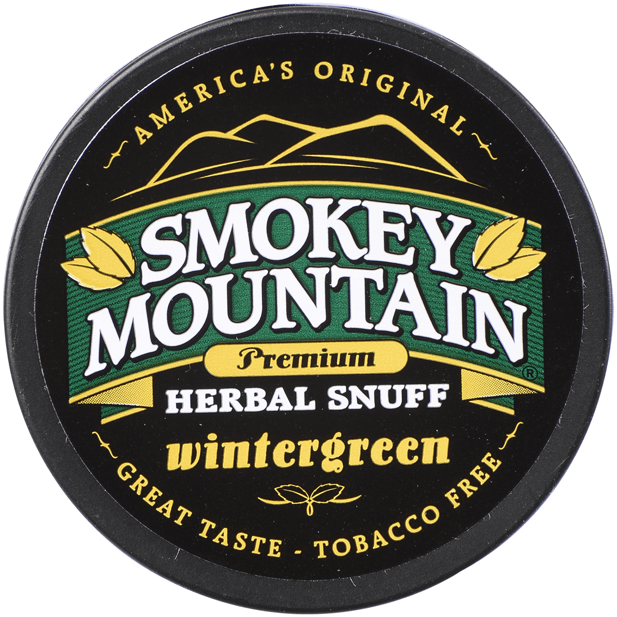 Moist Snuff Non Tobacco Smokey Mountain Wintergreen 10'S 1.20 Oz