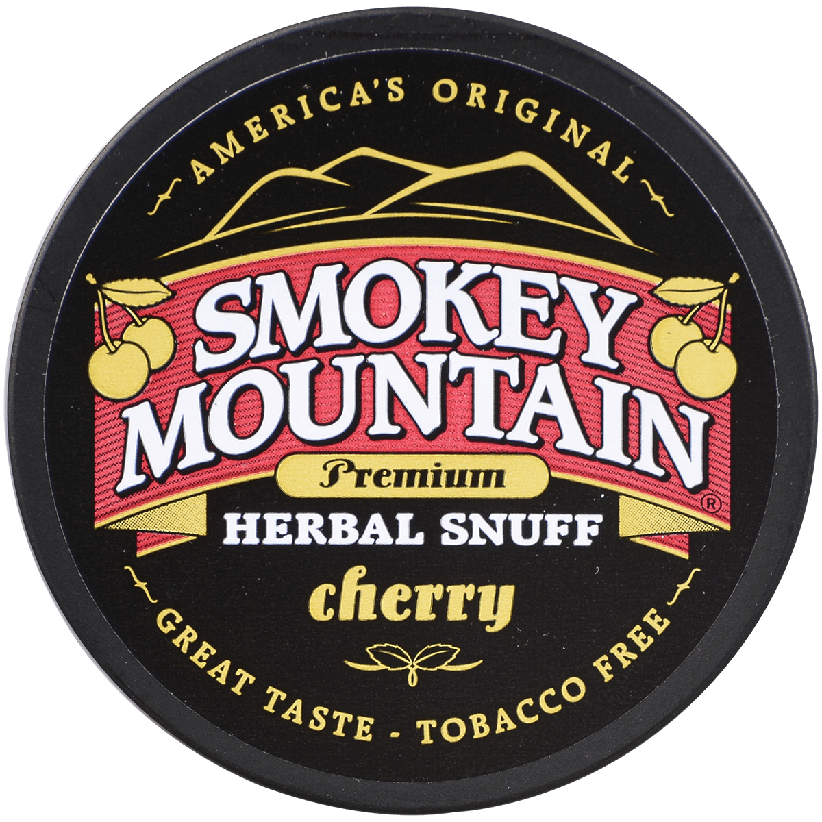 Moist Snuff Non Tobacco Smokey Mountain Cherry 10'S 1.20 Oz