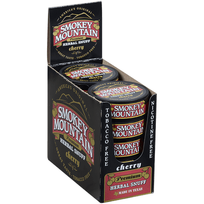 Moist Snuff Non Tobacco Smokey Mountain Cherry 10'S 1.20 Oz