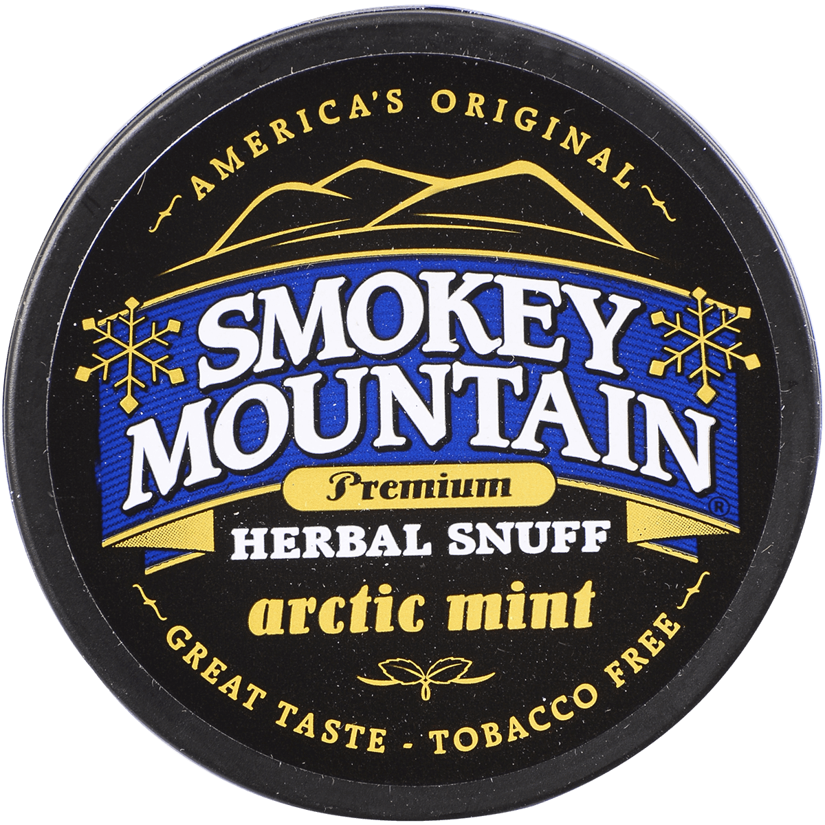 Moist Snuff Non Tobacco Smokey Mountain Arctic Mint 10'S 1.20 Oz