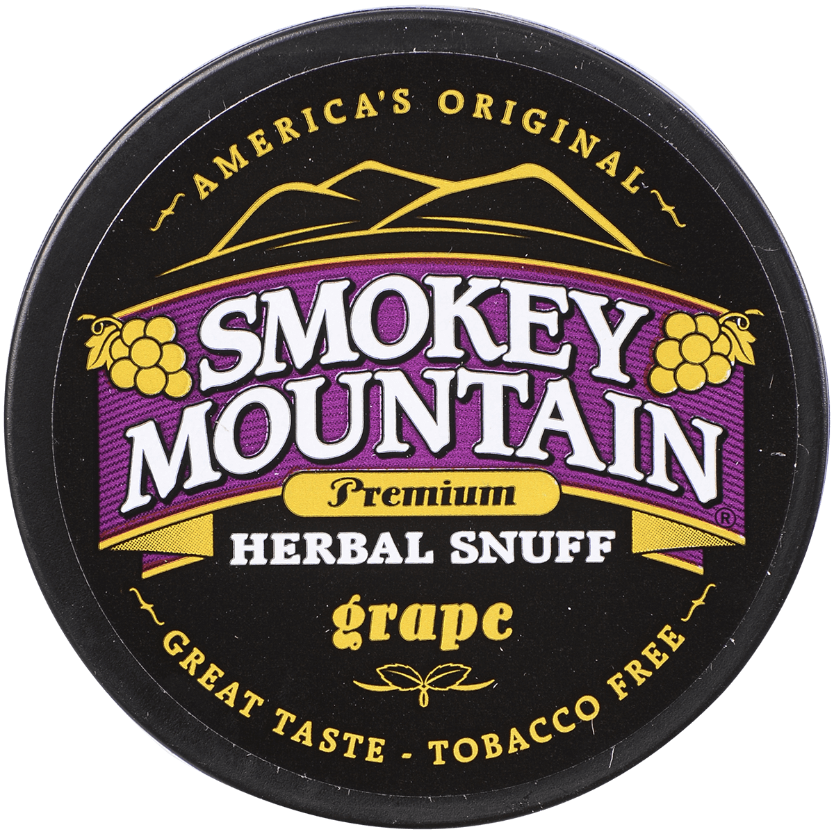 Moist Snuff Non Tobacco Smokey Mountain Grape 10'S 1.20 Oz
