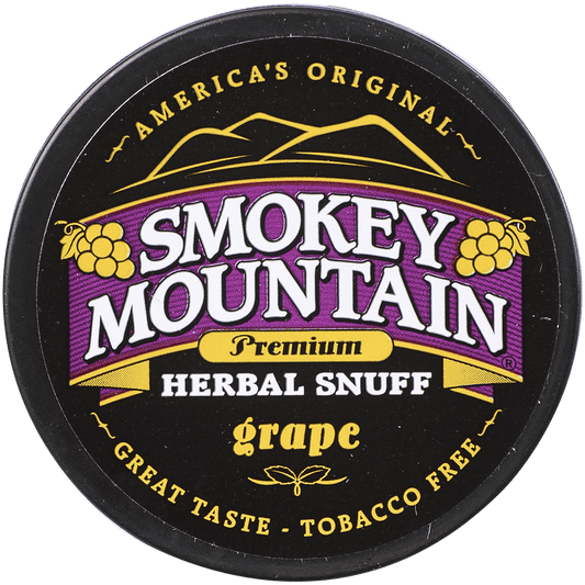 Moist Snuff Non Tobacco Smokey Mountain Grape 10'S 1.20 Oz
