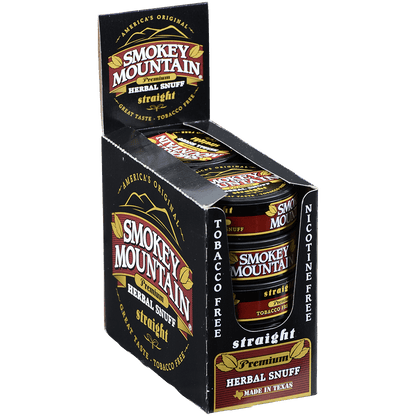 Moist Snuff Non Tobacco Smokey Mountain Straight 10'S 1.20 Oz