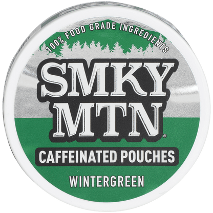 Moist Snuff Non Tobacco Smokey Mountain Wintergreen Pouches 10'S 0.7 Oz