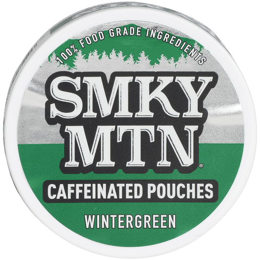 Moist Snuff Non Tobacco Smokey Mountain Wintergreen Pouches 10'S 0.7 Oz