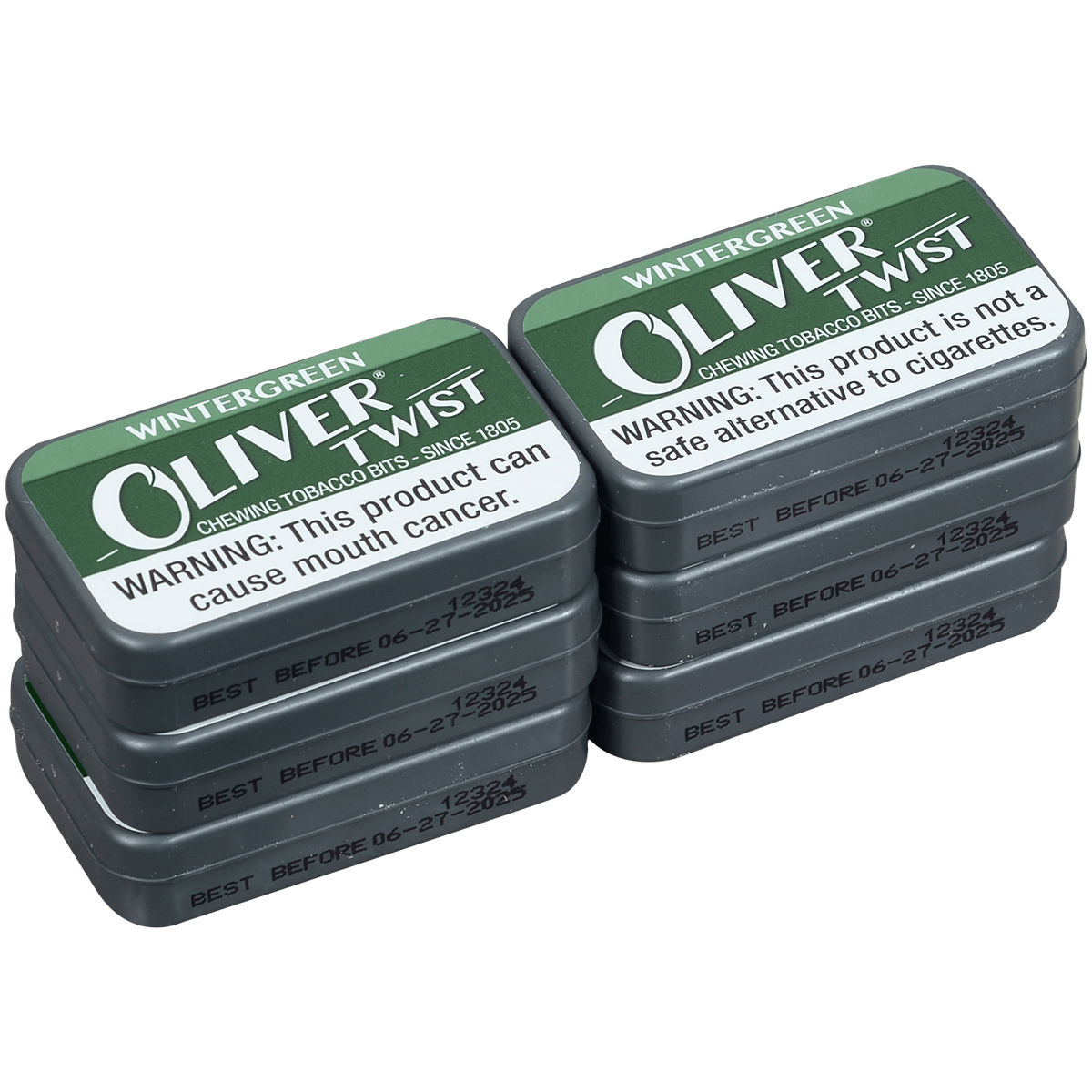 Chew Oliver Twist Wintergreen Chewing Tobacco Bits 6'S .25 Oz