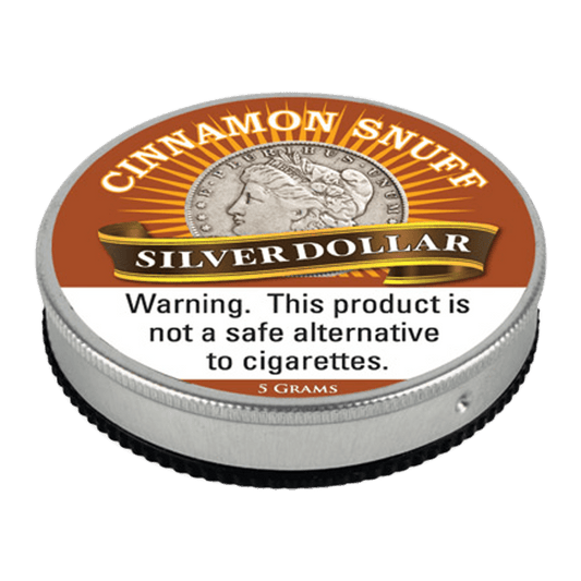 Dry Snuff Silver Dollar Menthol Tins 5 Gram 12 Ct. Display
