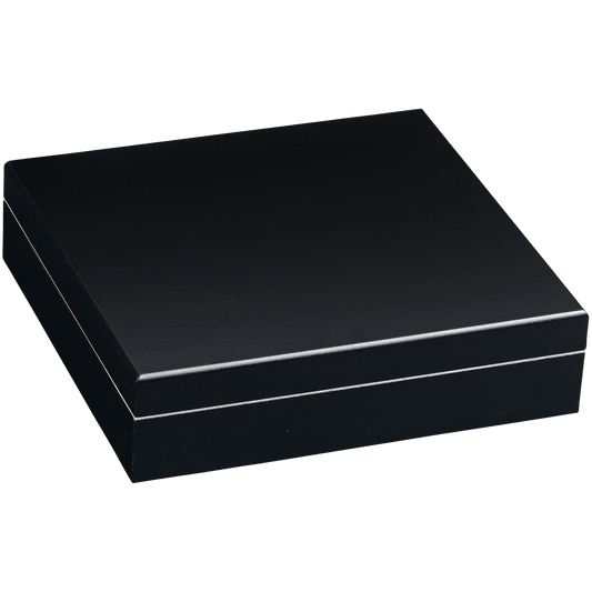 HUMIDOR DESKTOP CHATEAU BLACK 20 CT. 9"X8.5"X2.25"
