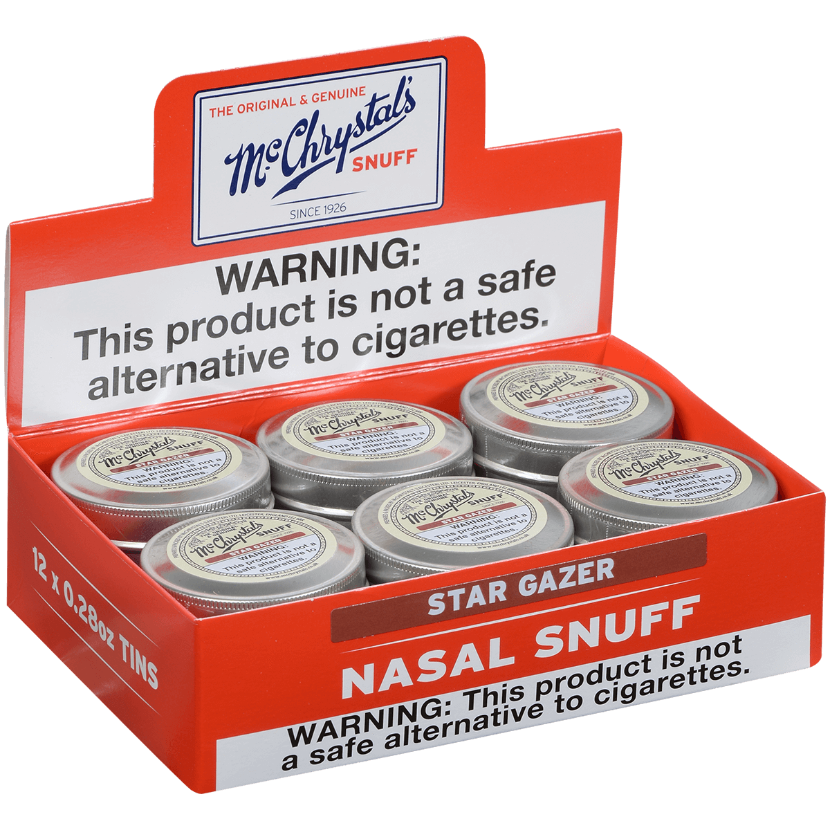 Dry Nasal Snuff Mcchrystal Stargazer Snuff 12'S 8 Grams