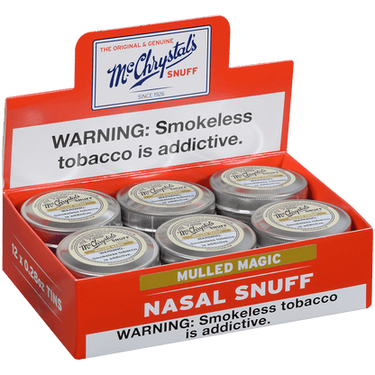 Dry Nasal Snuff Mcchrystals Mulled Magic 12'S 8 Grams