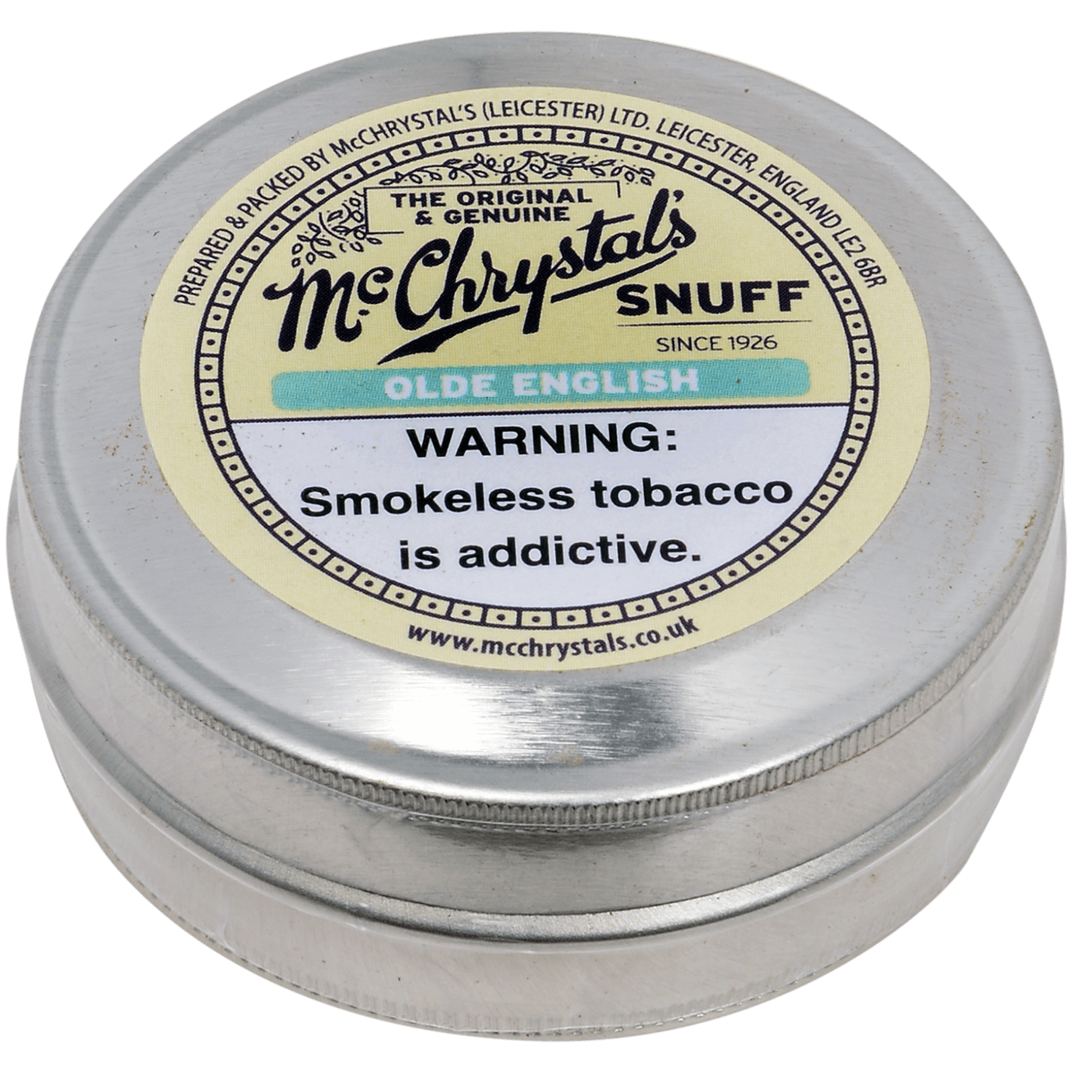 Dry Nasal Snuff Mcchrystals Old English 12'S 8 Grams