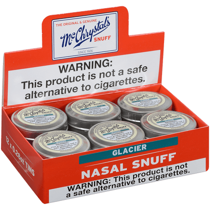 Dry Nasal Snuff Mcchrystals Glacier 12'S 8 Grams