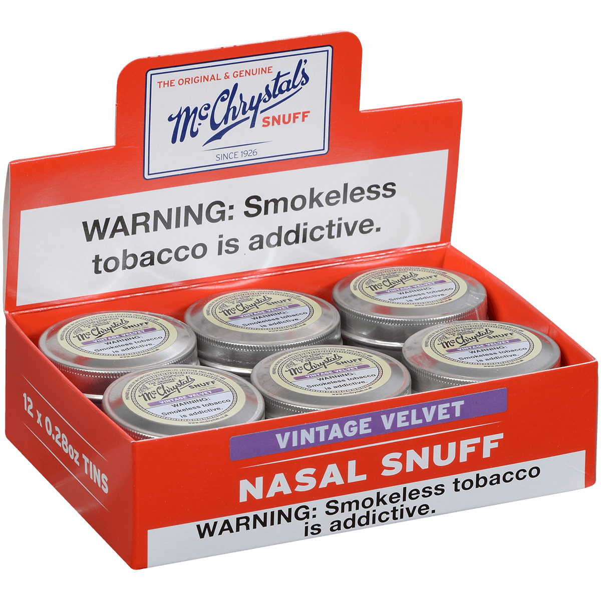 Dry Nasal Snuff Mcchrystals Vintage Violet 12'S 8 Grams
