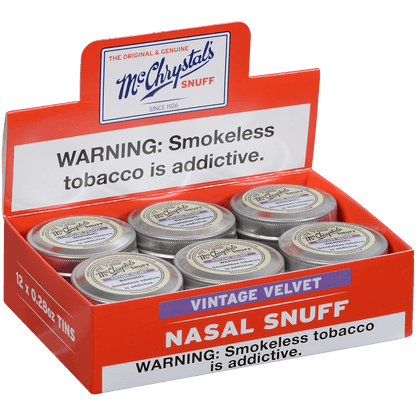 Dry Nasal Snuff Mcchrystals Vintage Violet 12'S 8 Grams
