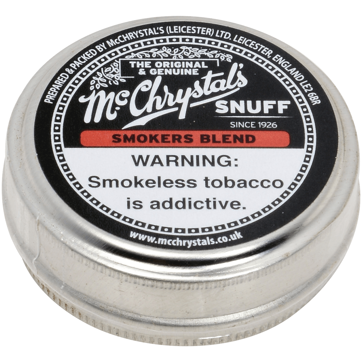 Dry Nasal Snuff Mcchrystals Smokers Blend 12'S 5 Grams