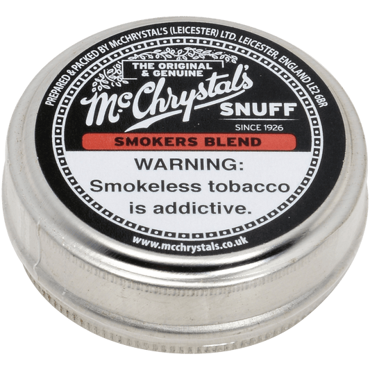 Dry Nasal Snuff Mcchrystals Smokers Blend 12'S 5 Grams