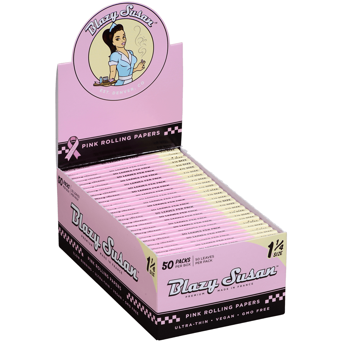 Papers Blazy Susan Pink 1 1/4 50/50 Ct. Display
