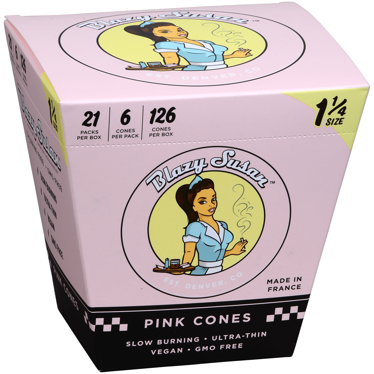 Papers Blazy Susan Pink Cones 1 1/4 21/6 Ct. Display
