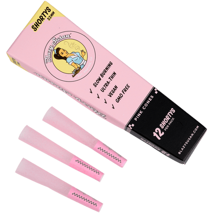 Papers Blazy Suan Pink Cones Shortys 21/12 Ct. Display