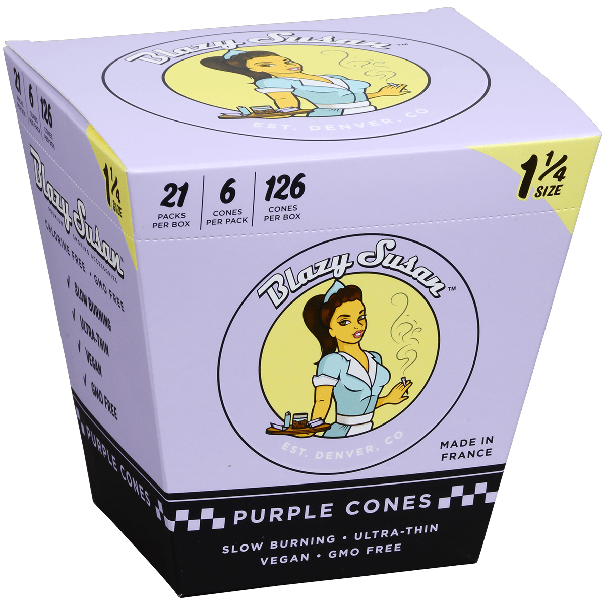 Papers Blazy Susan Purple Cones 1 1/4 21/6 Ct. Display
