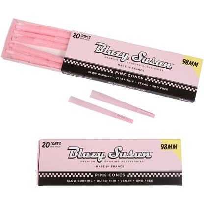 Papers Blazy Susan Pink Cones 98Mm 12/20 Ct. Display