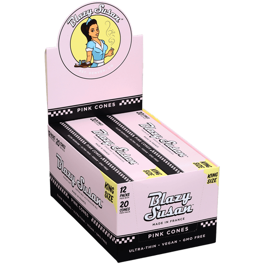 Papers Blazy Susan Pink Cones King Size 12/20 Ct. Display
