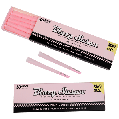 Papers Blazy Susan Pink Cones King Size 12/20 Ct. Display