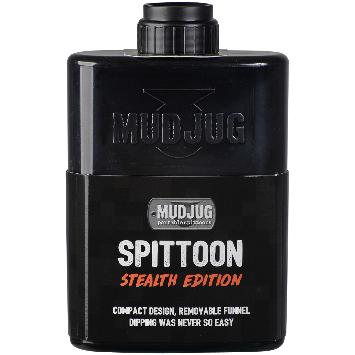 Mudjug Portable Spittoon Stealth Edition Black