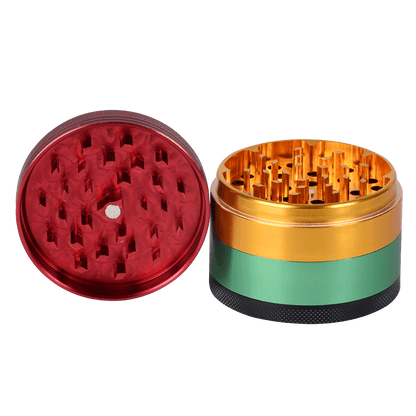 Grinder Greenhouse 2.5" Rasta Four Piece