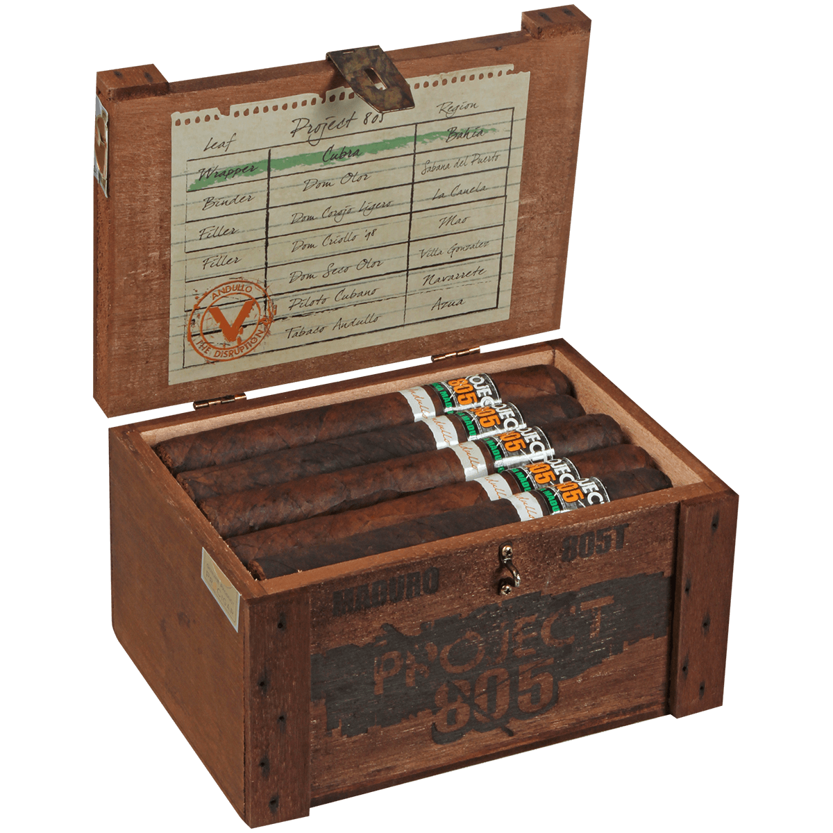 Project 805 Toro Cubra Maduro 20 Ct. Box 6.00X50