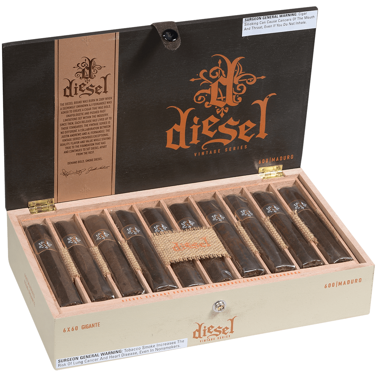 Diesel Vintage Series Gigante Maduro 20 Ct. Box 6.00X60