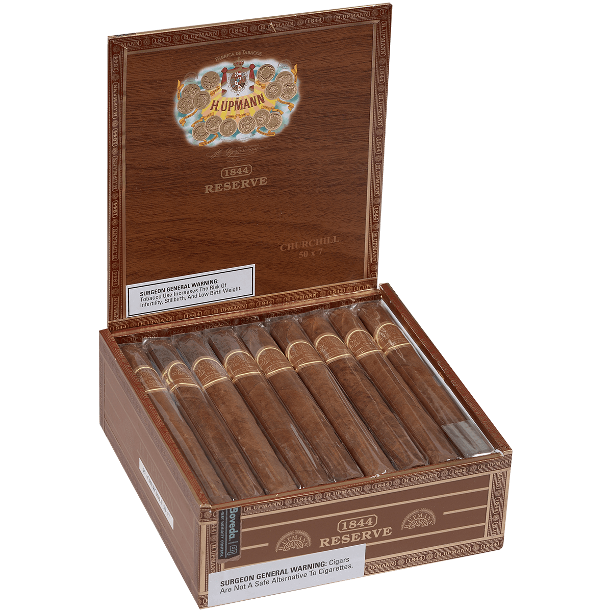 H. Upmann 1844 Reserve Churchill 25 Ct. Box 7.00X50