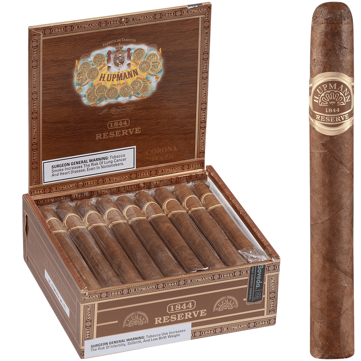 H. Upmann 1844 Reserve Corona 25 Ct. Box 5.50X44