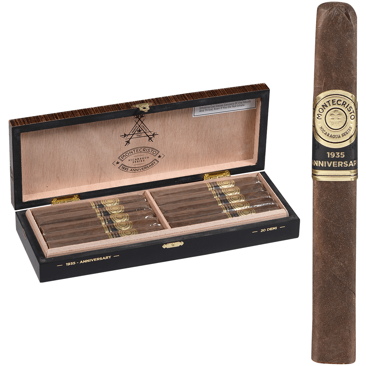 Montecristo 1935 Anniversary Nicaragua Demi 20 Ct Box 5.50X46