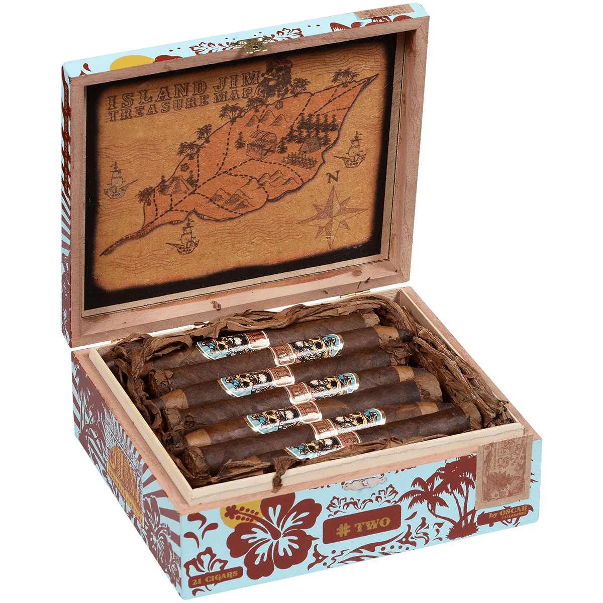 Island Jim By Oscar 21 Ct. Box 6.50X52