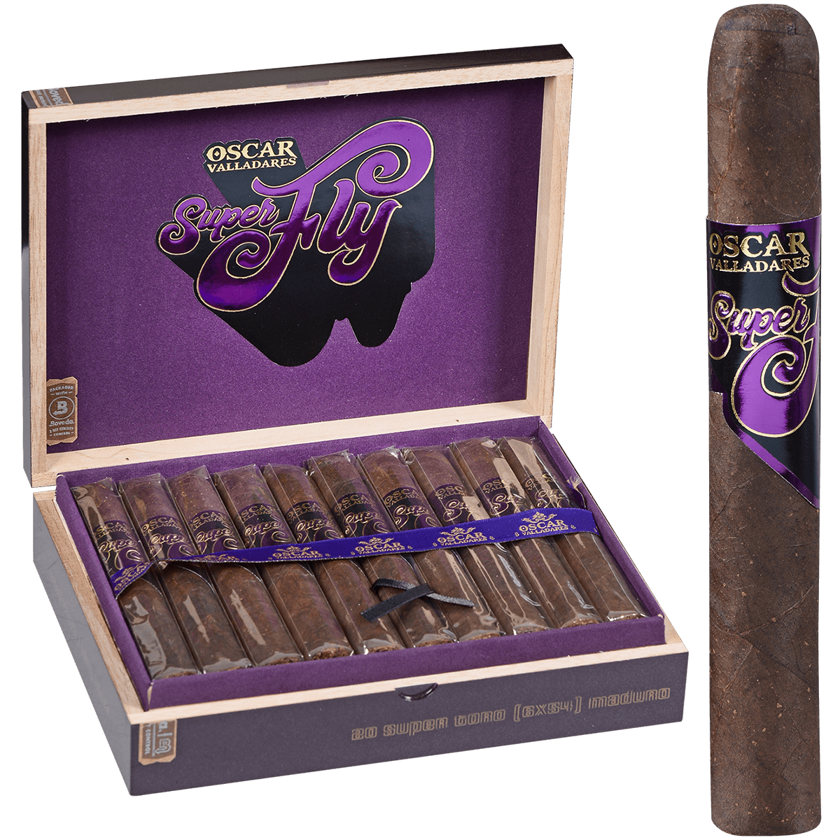 Super Fly By Oscar Super Toro Grande Maduro 20 Ct Box 6.00X54