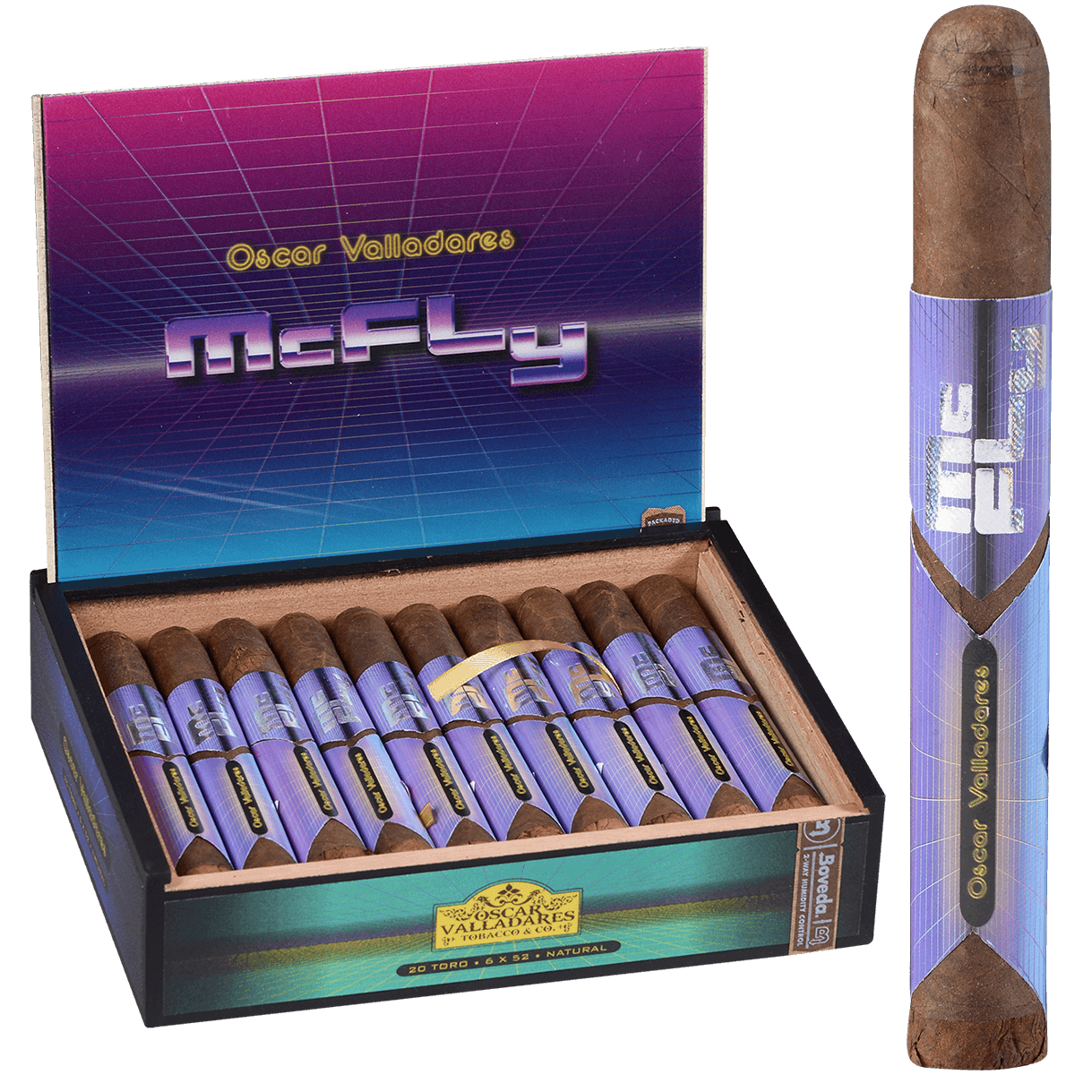 Mc Fly By Oscar Natural Toro 20 Ct Box 6.00X52