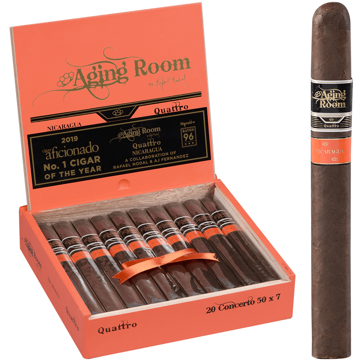 Aging Room Quattro Nicaragua Concerto 20 Ct. Box 7.00X50