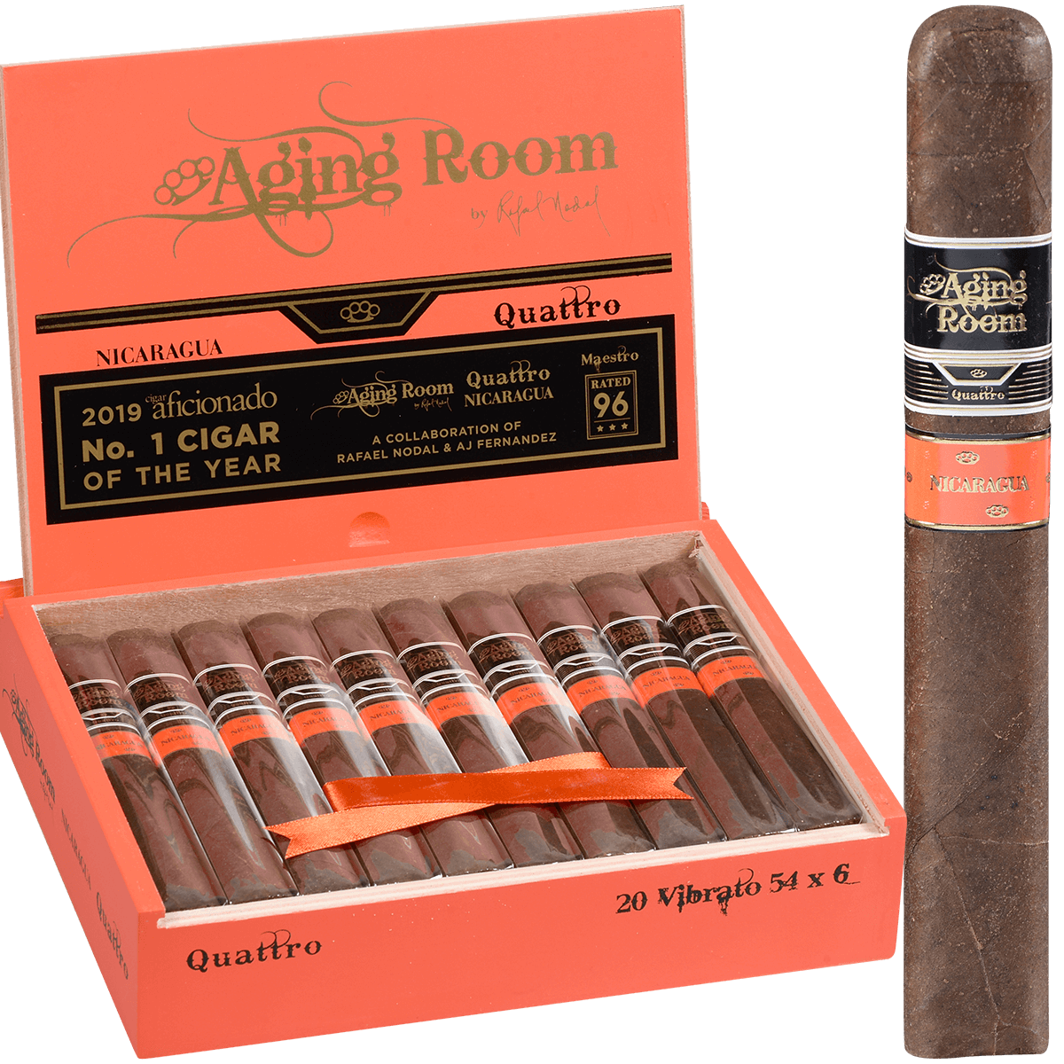 Aging Room Quattro Nicaragua Vibrato 20 Ct. Box 6.00X54