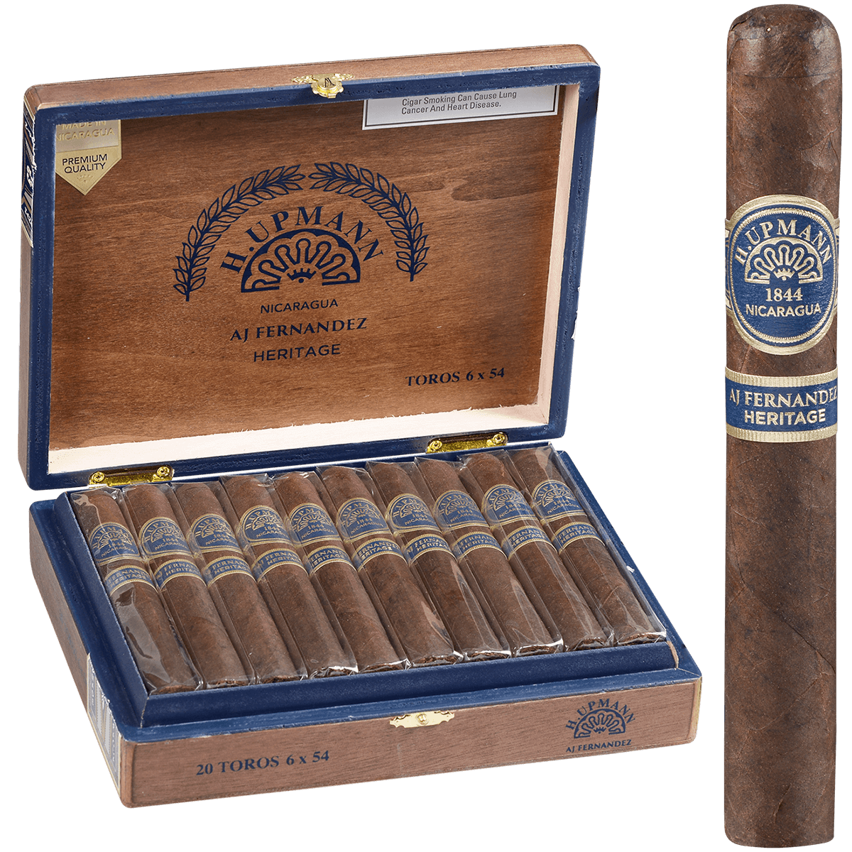 H. Upmann Nicaragua Heritage By Aj Fernandez Toro 20 Ct. Box 6.00X54