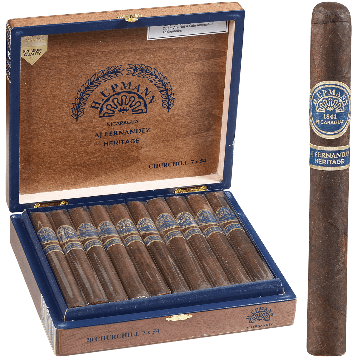 H. Upmann Nicaragua Heritage By Aj Fernandez Churchill 20 Ct. Box 7.00X54