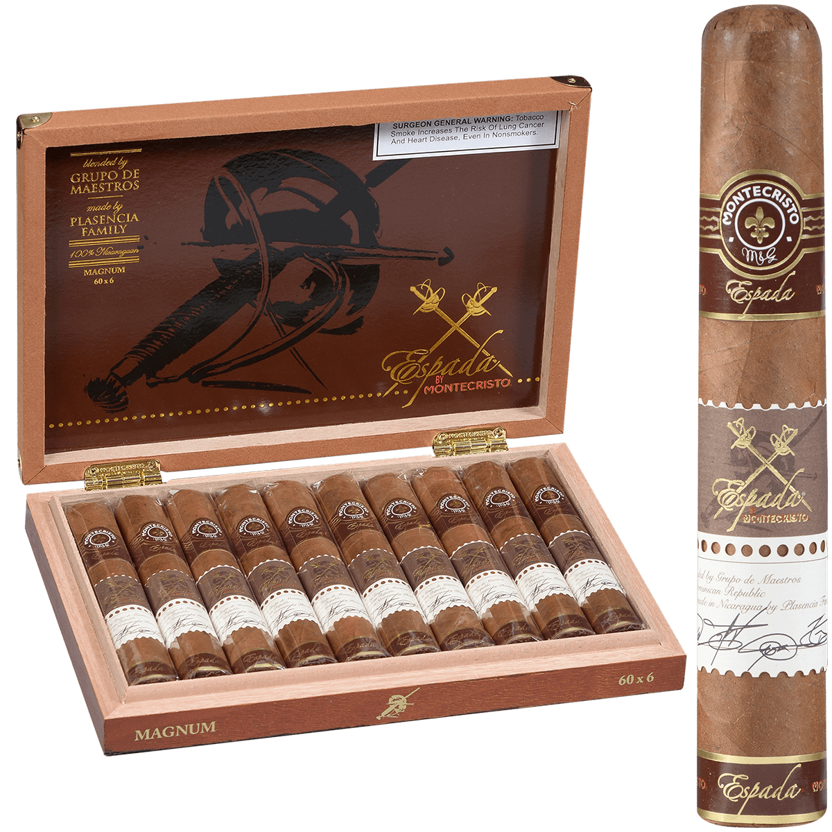 Montecristo Espada Magnum 10 Ct. Box 6.00X60