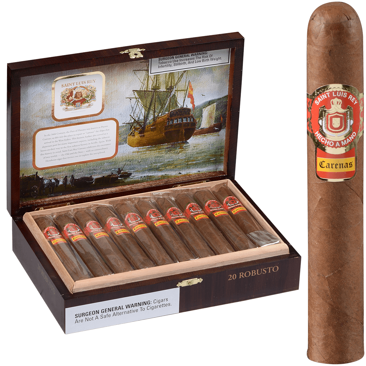 Saint Luis Rey Carenas Robusto 20 Ct. Box 5.00X50