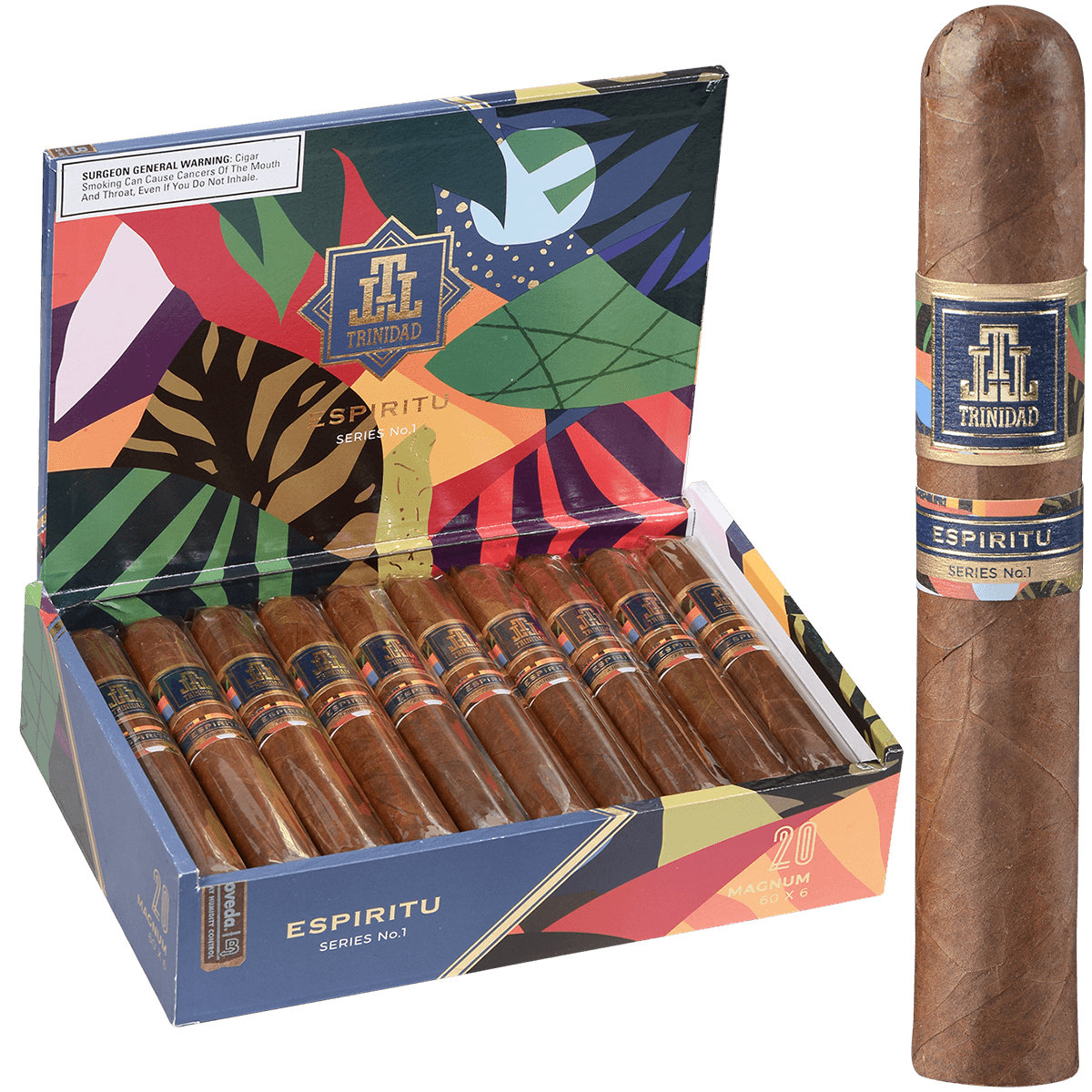 Trinidad Espiritu No. 1 Magnum 20 Ct. Box 6.00X60