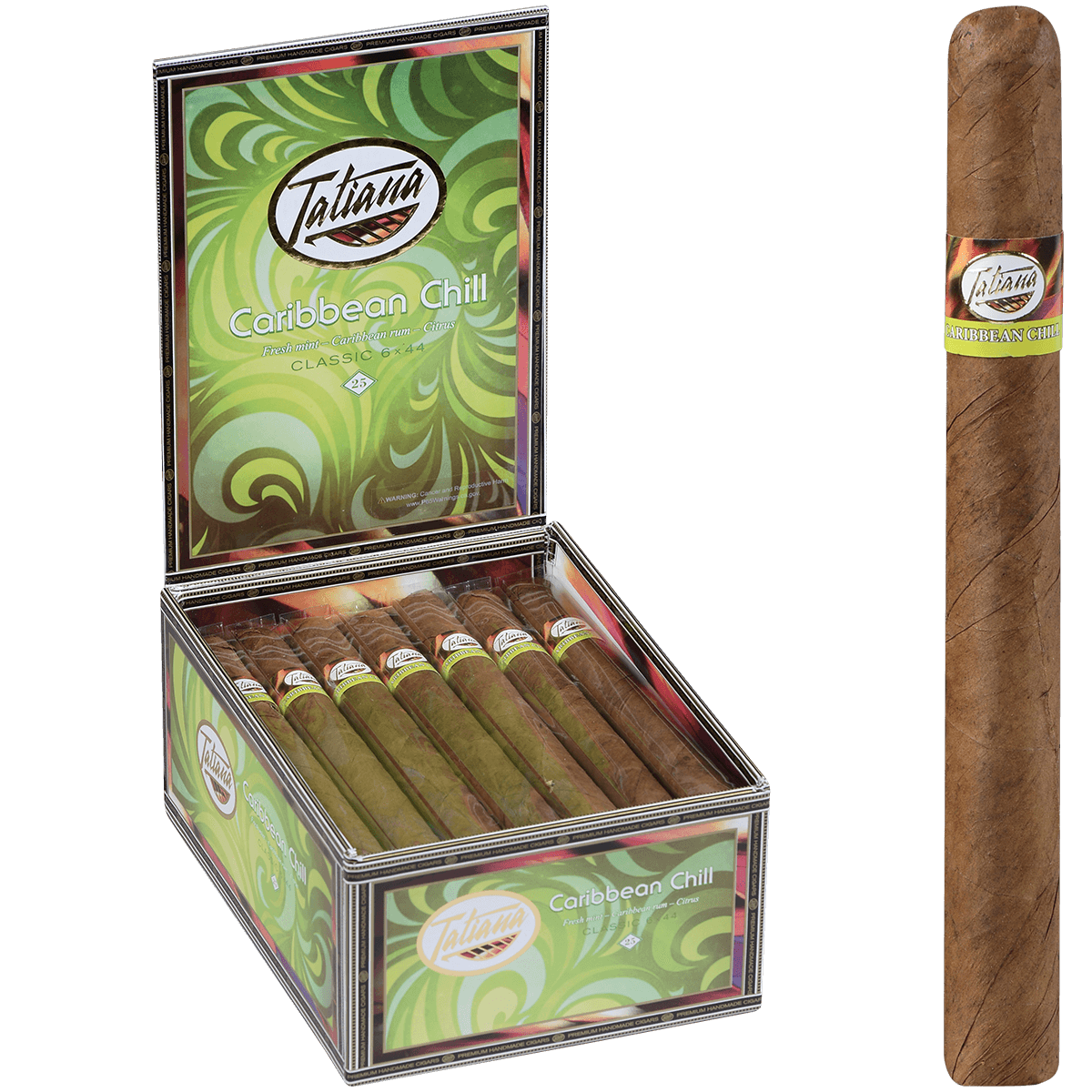 Tatiana Classic Caribbean Chill 25 Ct Box 6.00X44