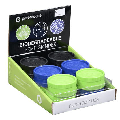 Grinder Greenhouse Hemp 12 Piece Display 1.65"