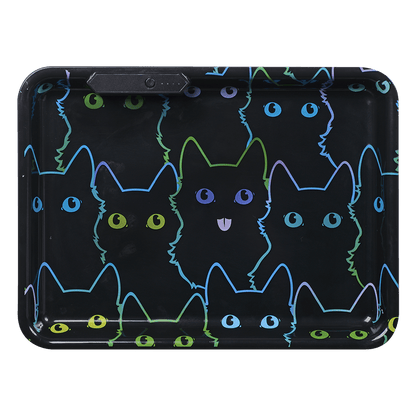Greenhouse Light Up Tray Cats 8.27"X 11.02" X 1.26"